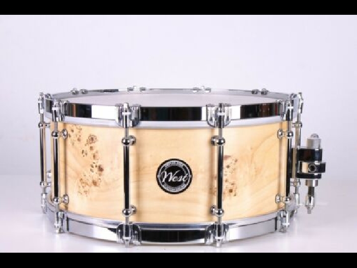 Caisse claire West Custom Drums : 14' x 6' Érable