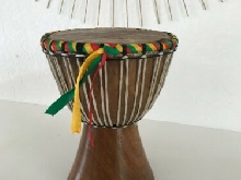 ?  Djembé Africain Tam Tam Instrument Tambour En Bois 