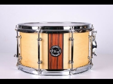 Caisse claire West Custom Drums : 12' x 6,75' Érable / Ébène / Redwood