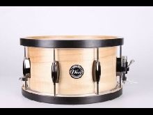 Caisse claire West Custom Drums : 13' x 7' Noyer /Érable veiné