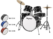 HAYMAN HM-100-BK  - Batterie acoustics - 5 pièces drum kit
