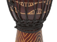 DJEMBE ACAJOU ROUGE SCULPTE 8